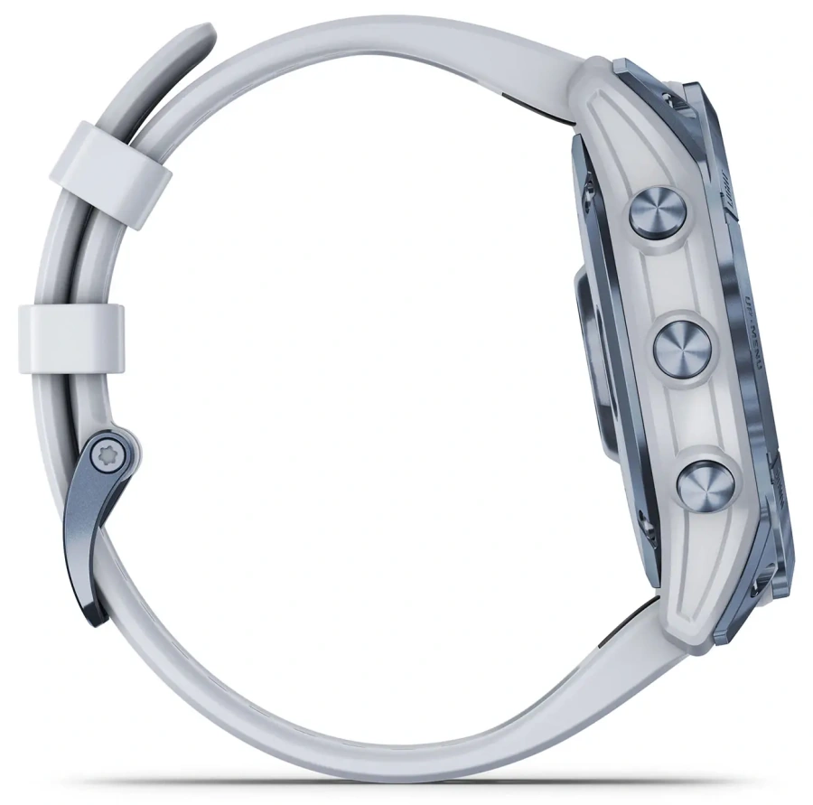 Смарт-годинник Garmin Fenix 7X Sapphire Solar Mineral Blue DLC Titanium with Whitestone Band (010-02541-14/15)