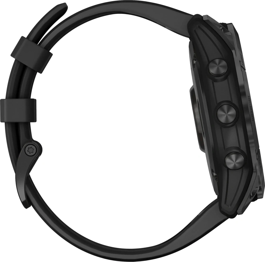 Смарт-годинник Garmin Fenix 7X Sapphire Solar Black DLC Titanium with Black Band (010-02541-22/23)