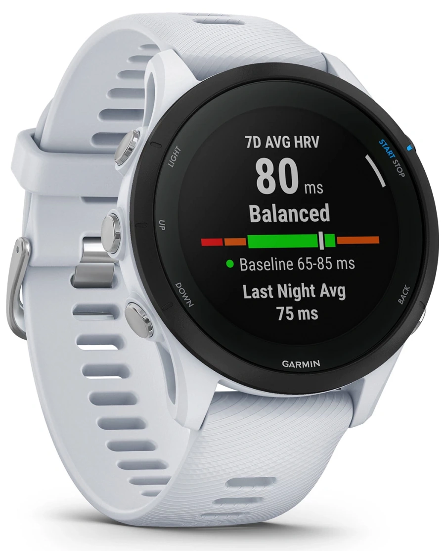 Смарт-годинник Garmin Forerunner 255 Music Whitestone (010-02641-21/31)