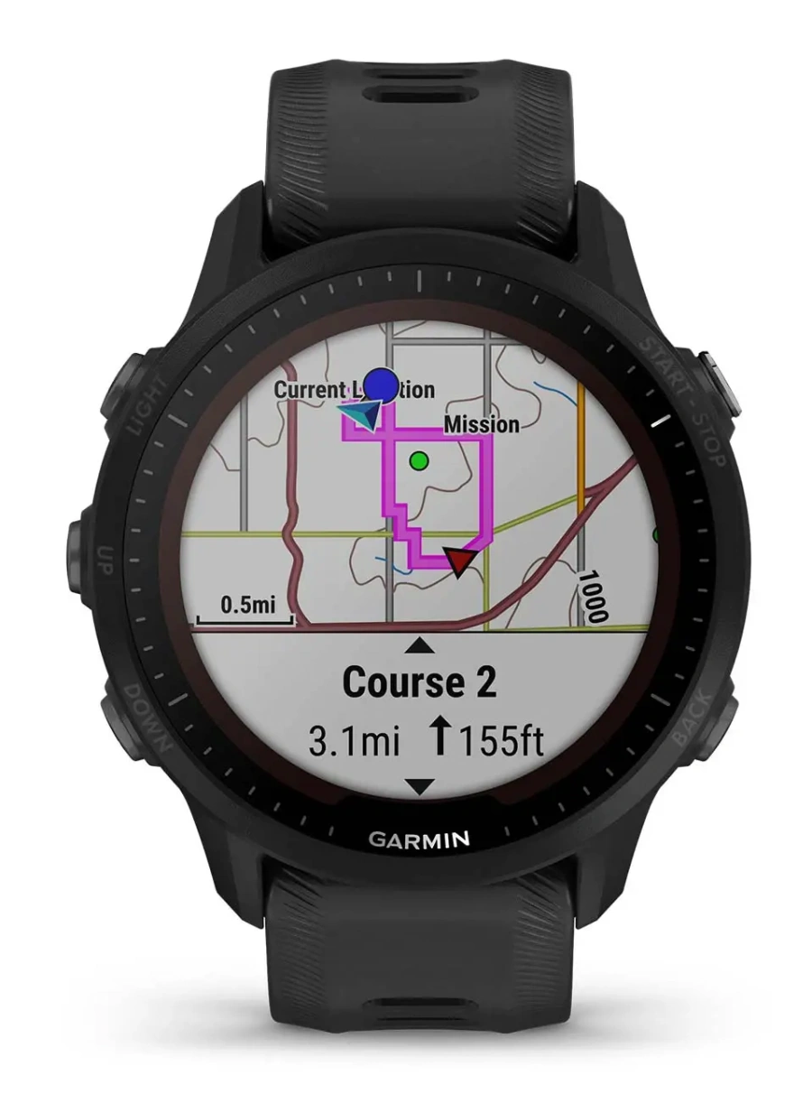 Смарт-годинник Garmin Forerunner 955 Solar Black (010-02638-00/20)