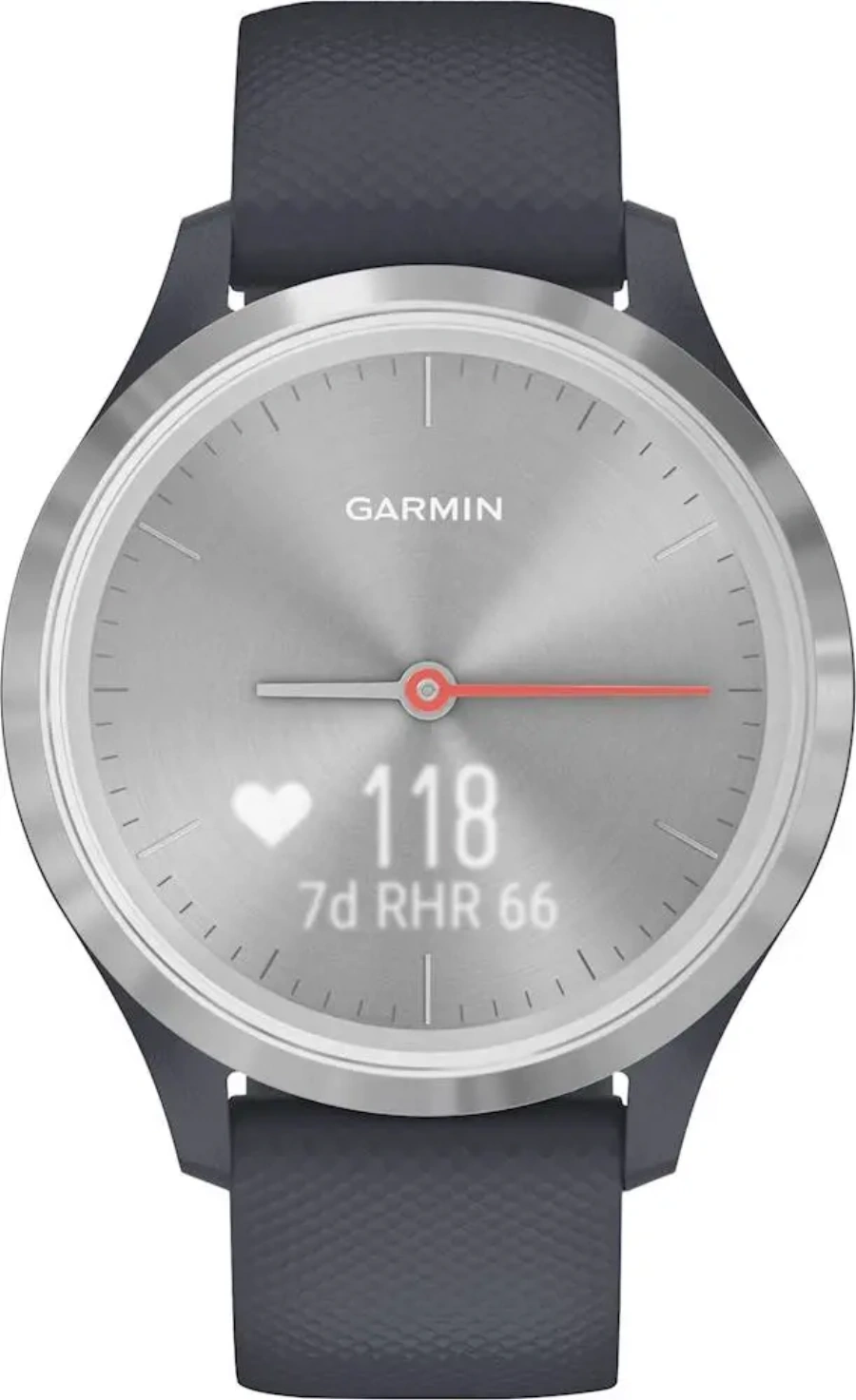 Смарт-годинник Garmin Vivomove 3s Silver Stainless Steel Bezel w. Granite Blue and Silicone B. (010-02238-00)