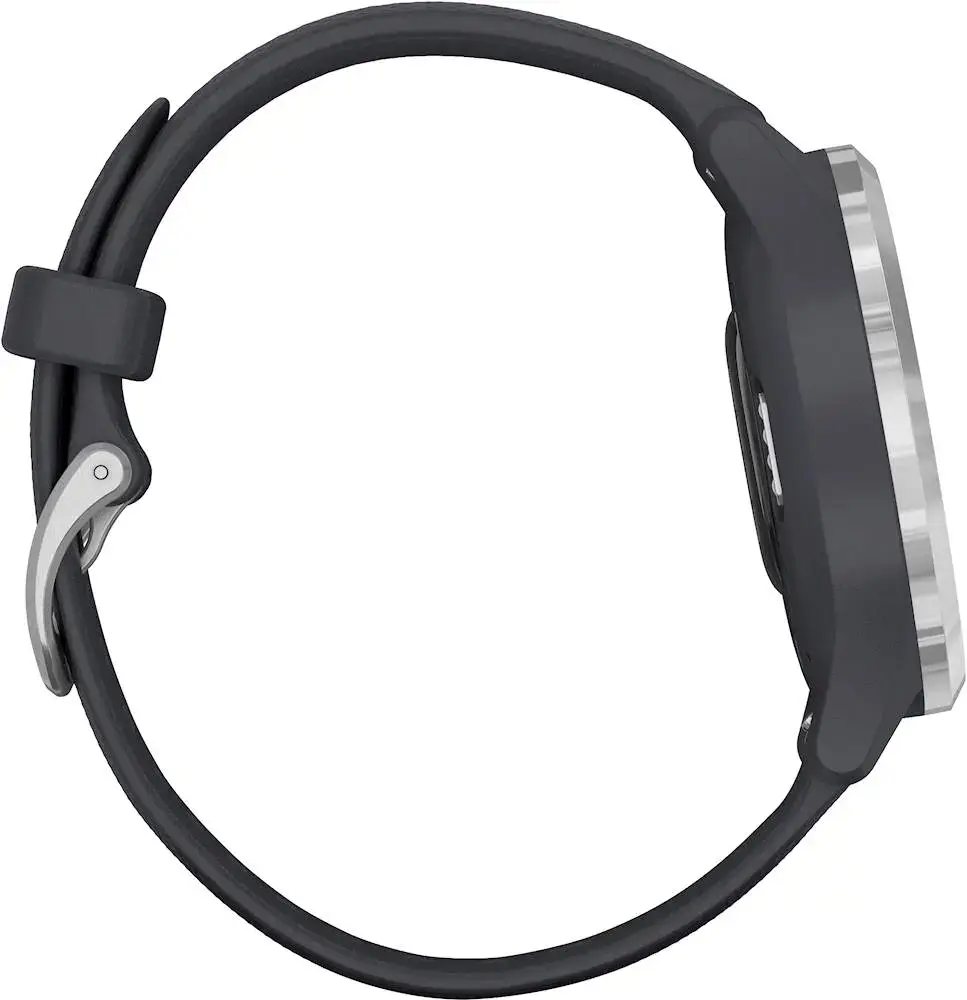 Смарт-часы Garmin Vivomove 3s Silver Stainless Steel Bezel w. Granite Blue and Silicone B. (010-02238-00)