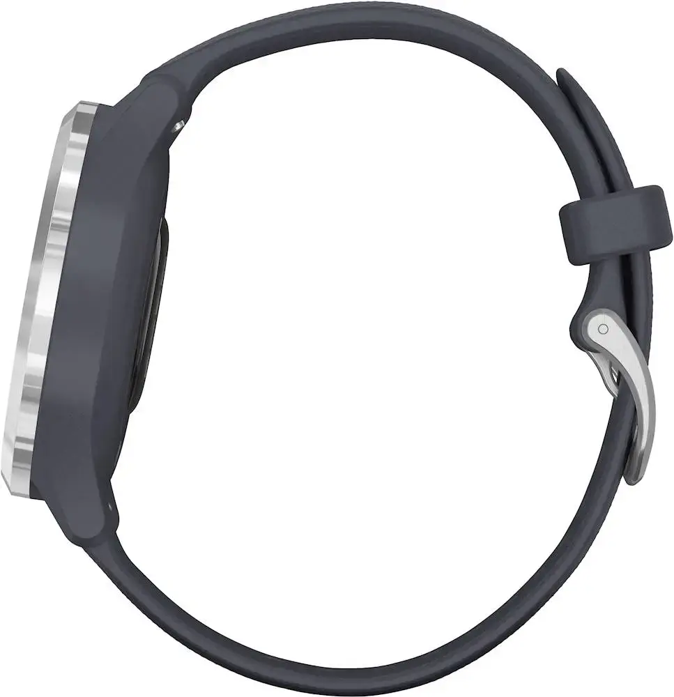 Смарт-часы Garmin Vivomove 3s Silver Stainless Steel Bezel w. Granite Blue and Silicone B. (010-02238-00)