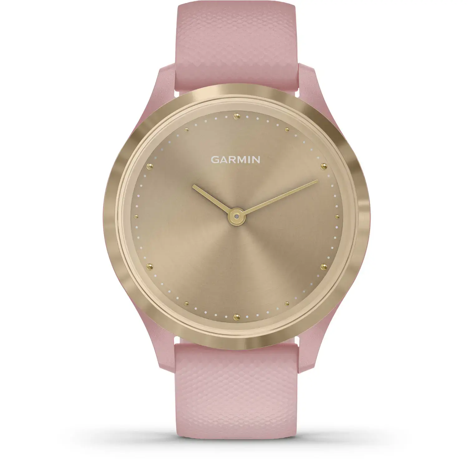 Смарт-часы Garmin Vivomove 3s Light Gold Stainless Steel Bezel w. Dust Rose and Silicone B. (010-02238-01)