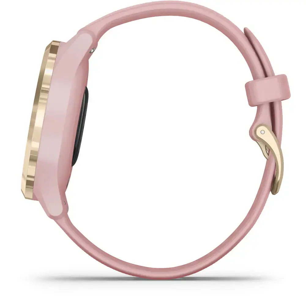 Смарт-часы Garmin Vivomove 3s Light Gold Stainless Steel Bezel w. Dust Rose and Silicone B. (010-02238-01)