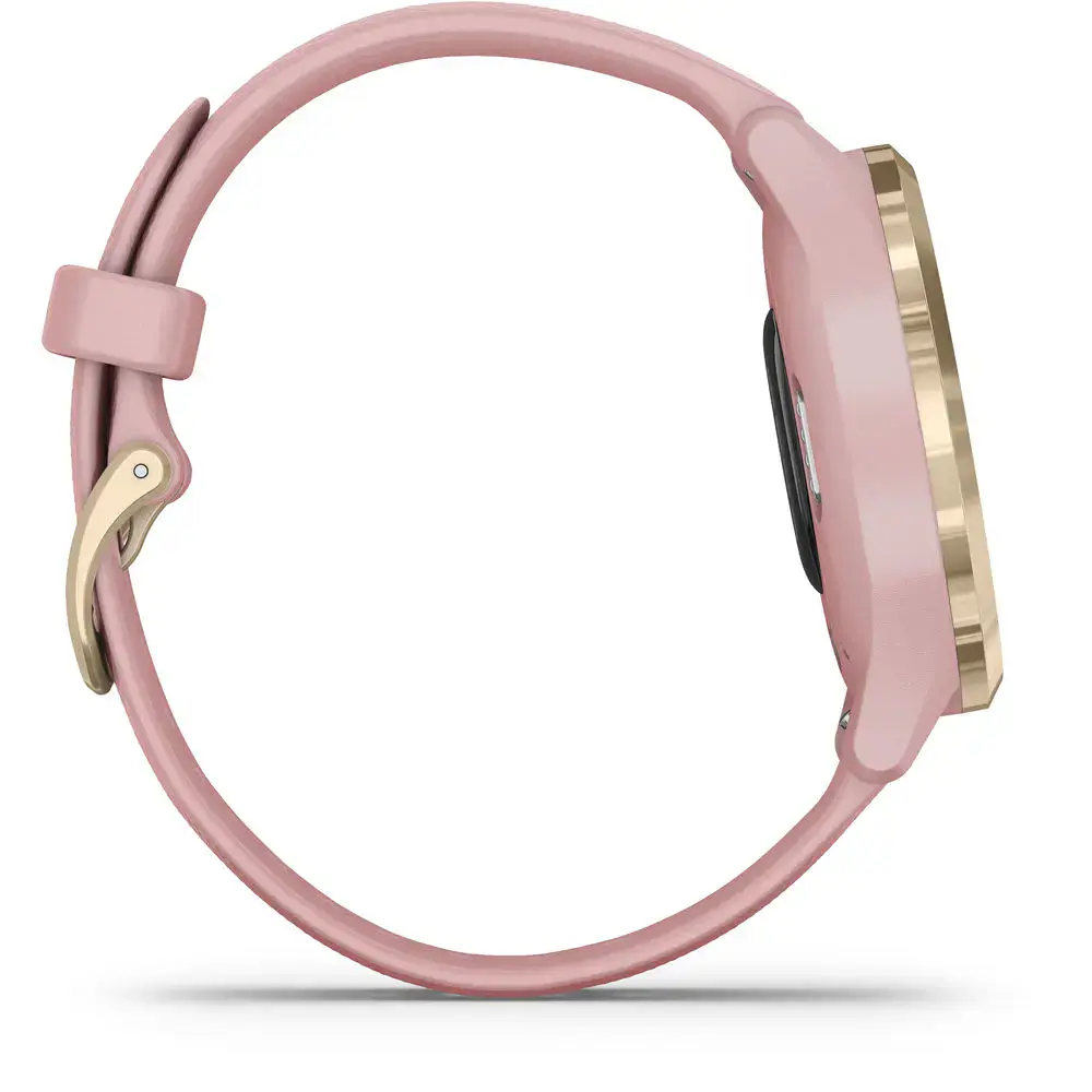 Смарт-часы Garmin Vivomove 3s Light Gold Stainless Steel Bezel w. Dust Rose and Silicone B. (010-02238-01)
