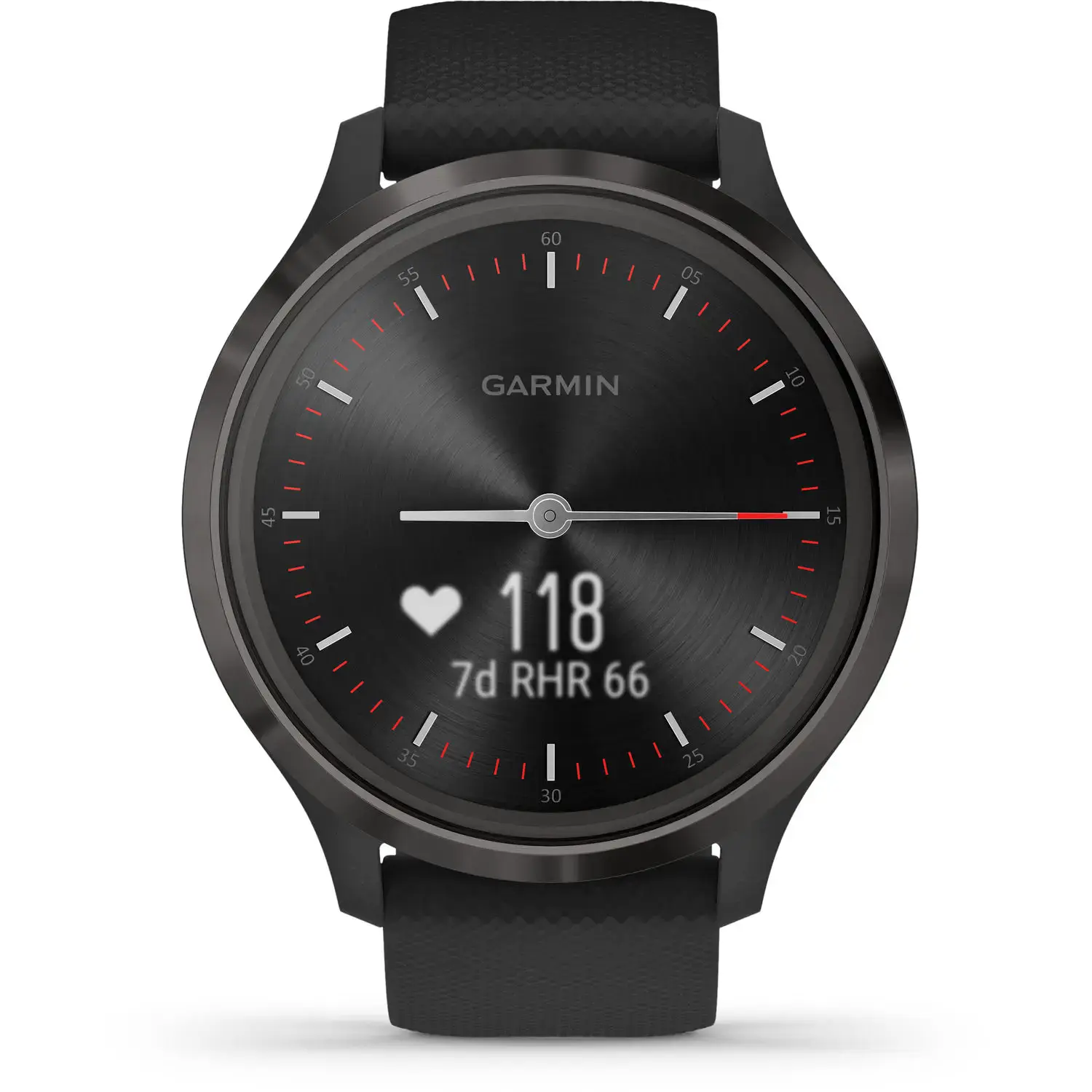 Смарт-часы Garmin Vivomove 3 Slate Stainless Steel Bezel w. Black and Silicone B. (010-02239-01)