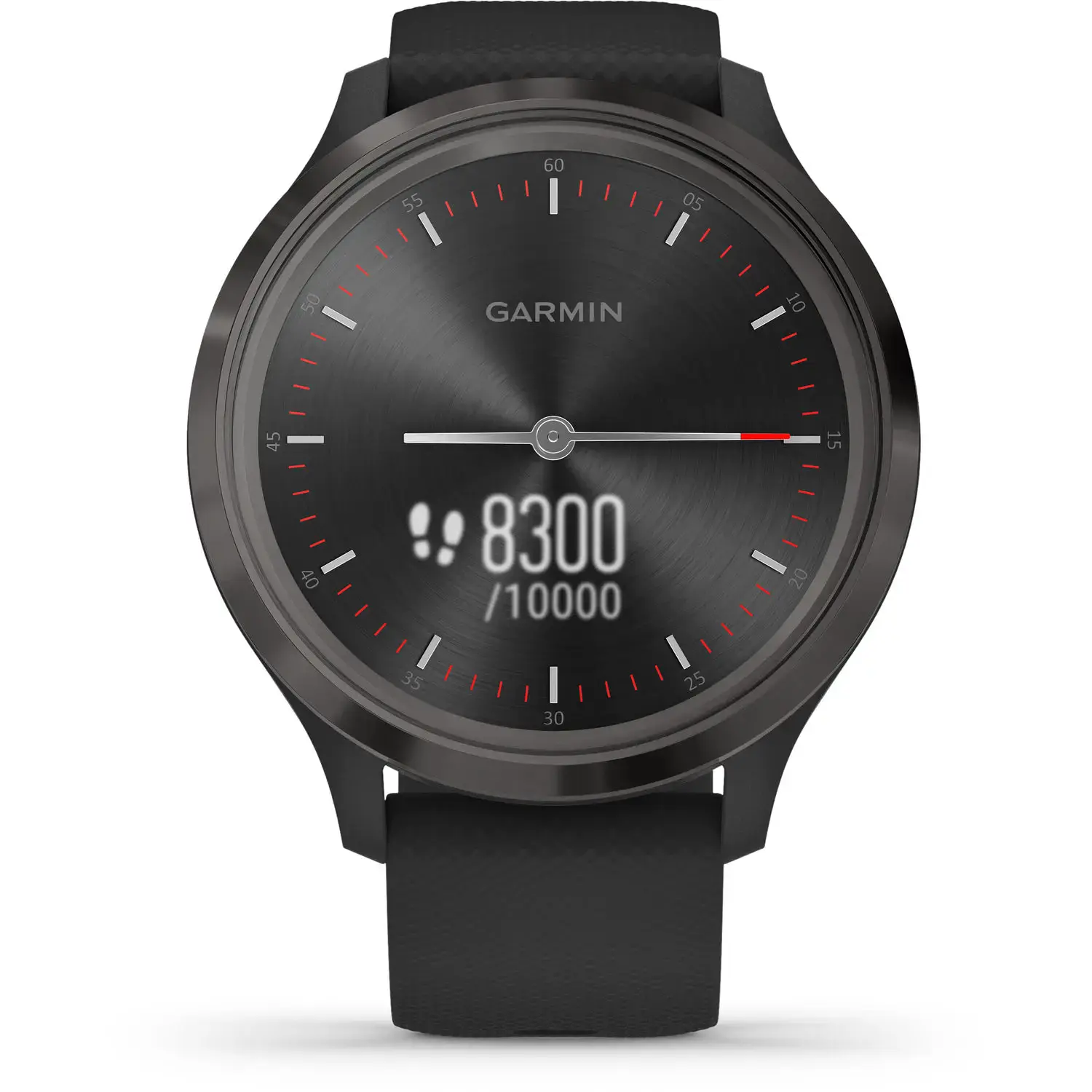 Смарт-часы Garmin Vivomove 3 Slate Stainless Steel Bezel w. Black and Silicone B. (010-02239-01)