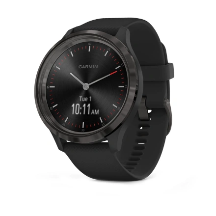 Смарт-годинник Garmin Vivomove 3 Slate Stainless Steel Bezel w. Black and Silicone B. (010-02239-01)