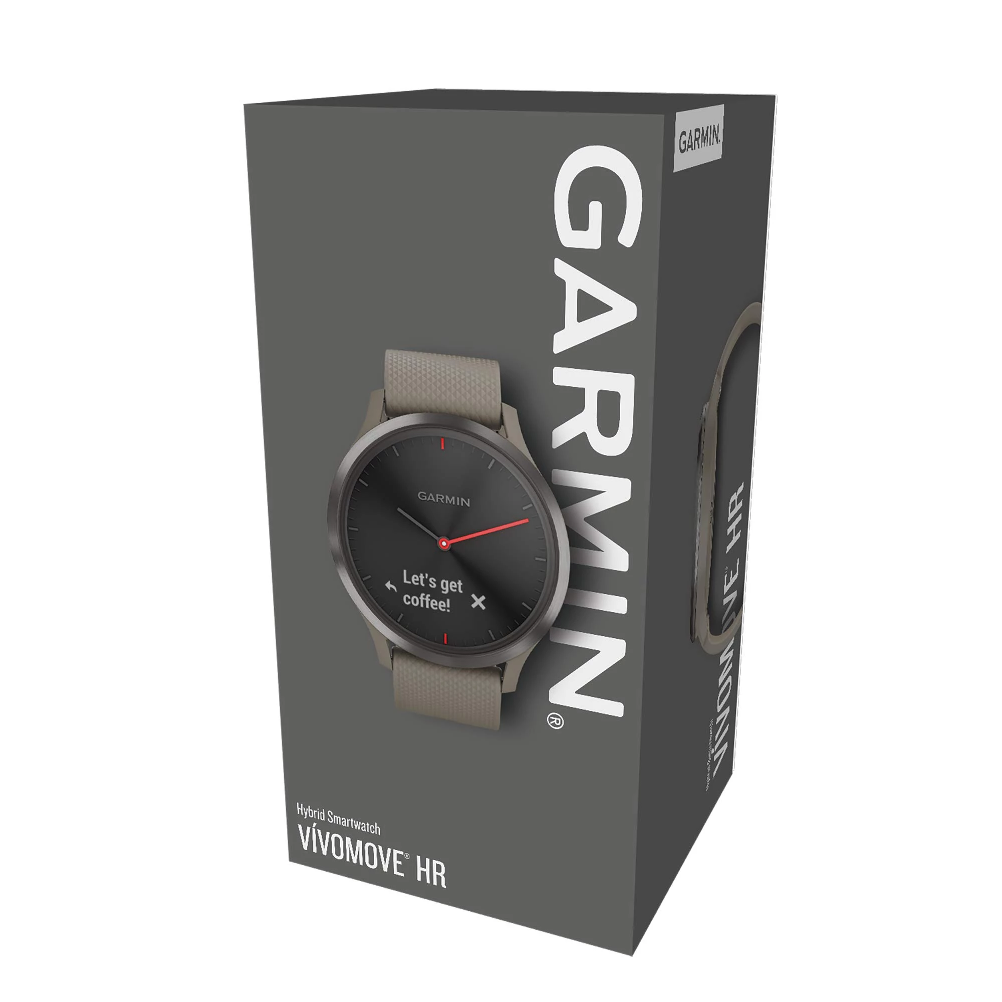 Garmin Vivomove HR Sport Black With Sandstone Silicone Band