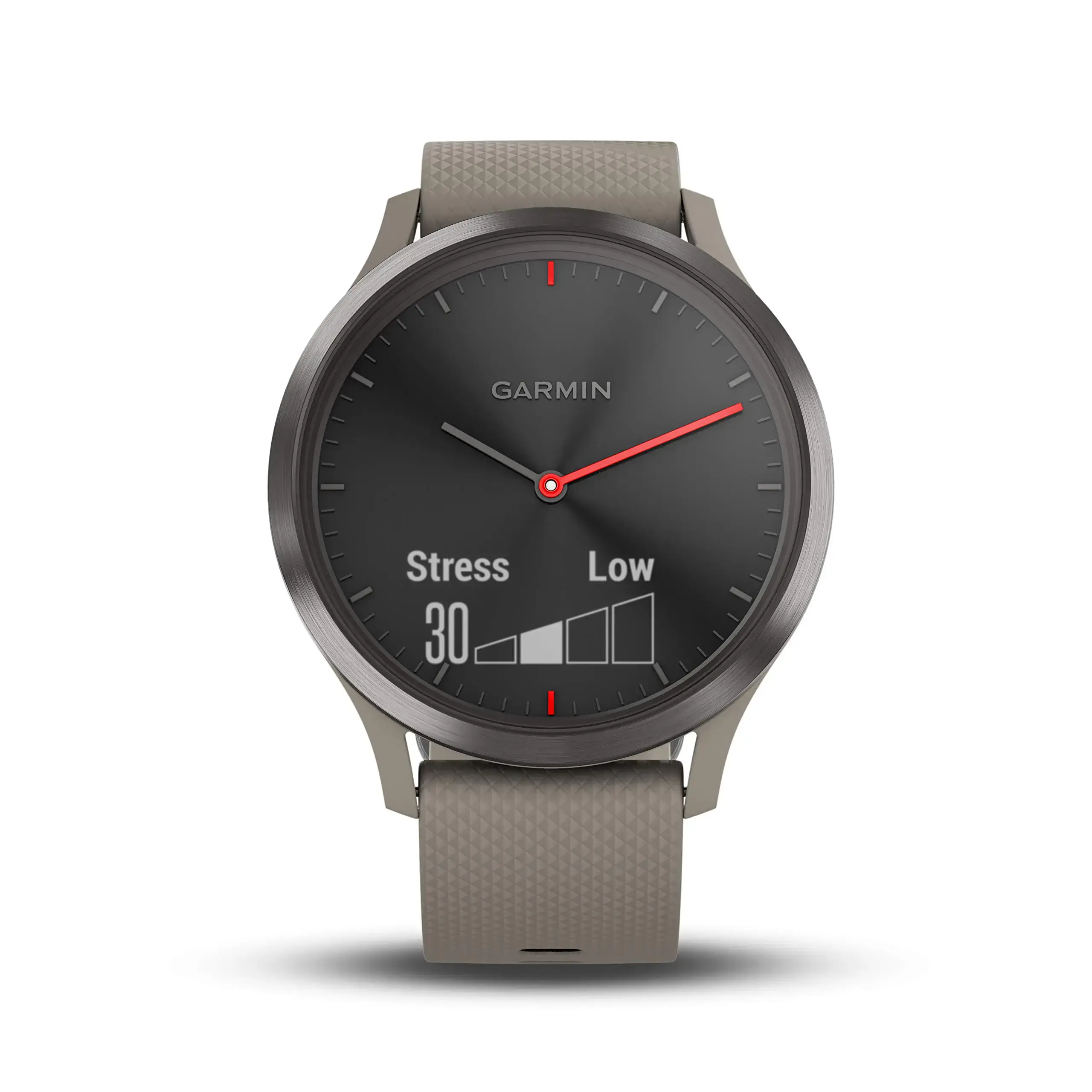 Смарт-годинник Garmin Vivomove HR Sport Black With Sandstone Silicone Band One Size (010-01850-03)