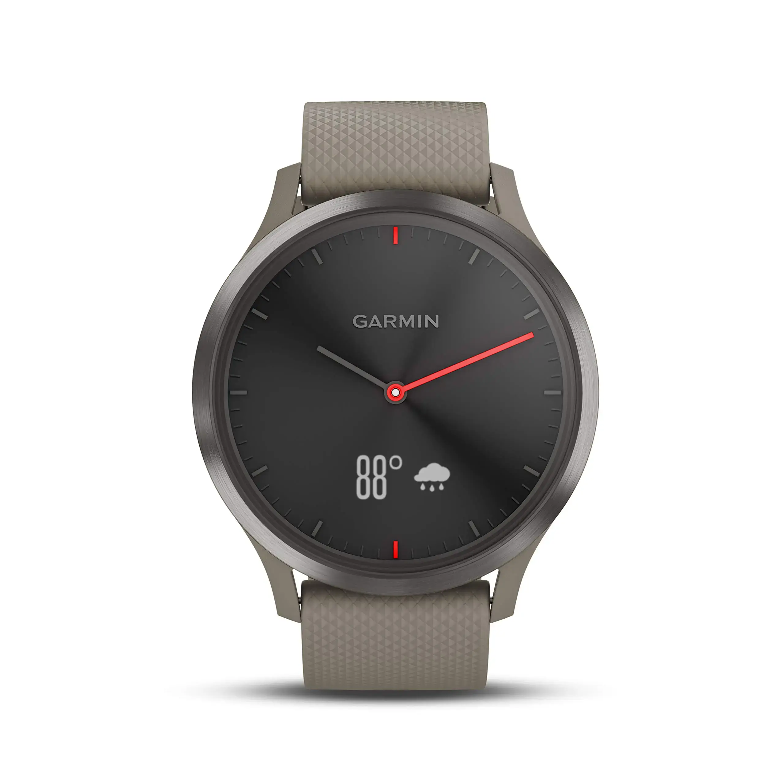Смарт-годинник Garmin Vivomove HR Sport Black With Sandstone Silicone Band One Size (010-01850-03)