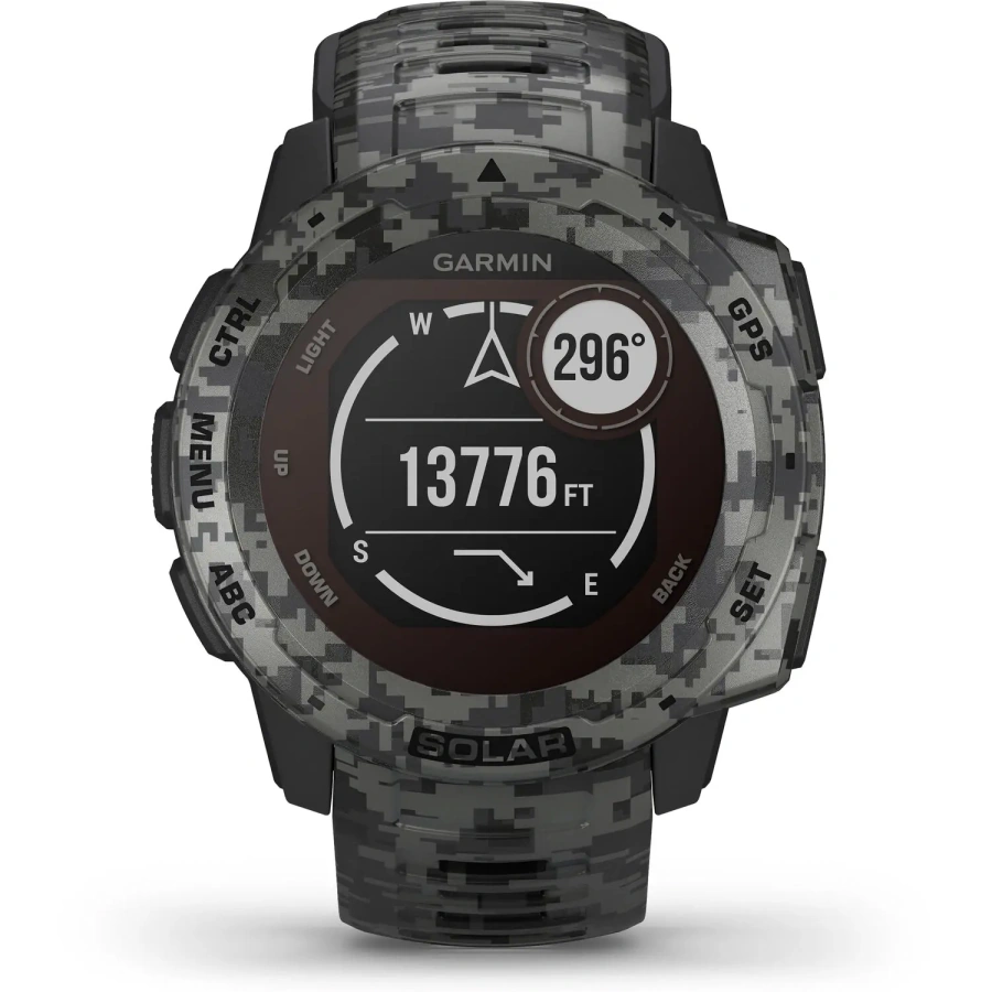 Смарт-годинник Garmin Instinct Solar Graphite Camo (010-02293-05)