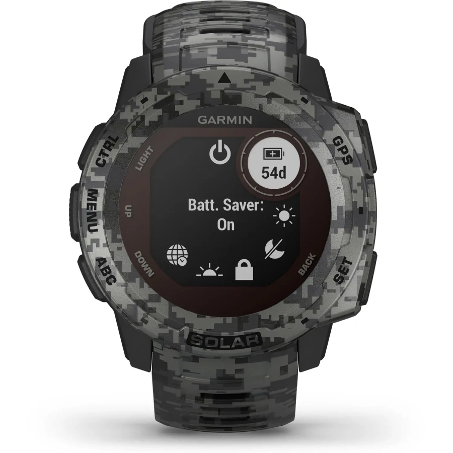 Смарт-годинник Garmin Instinct Solar Graphite Camo (010-02293-05)