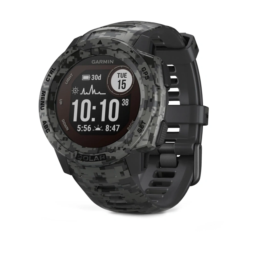 Смарт-годинник Garmin Instinct Solar Graphite Camo (010-02293-05)
