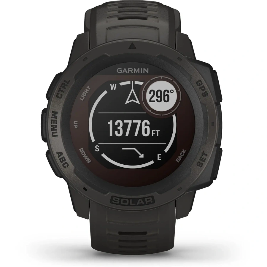 Смарт-годинник Garmin Instinct Solar Graphite (010-02293-00)