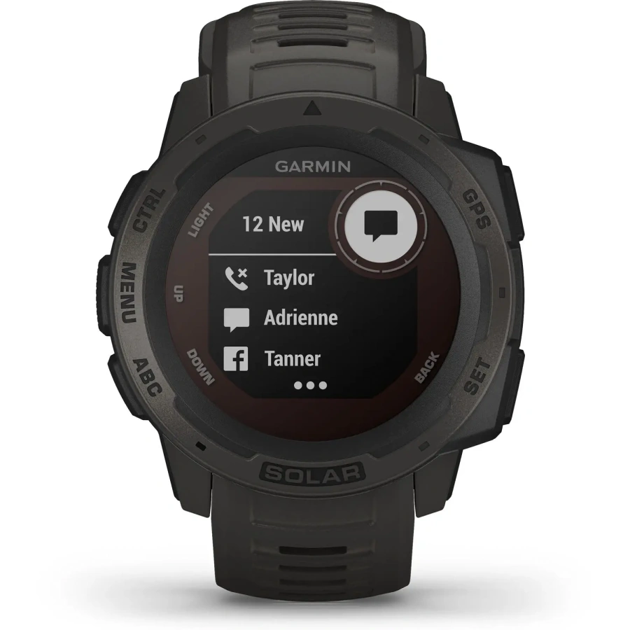 Смарт-годинник Garmin Instinct Solar Graphite (010-02293-00)