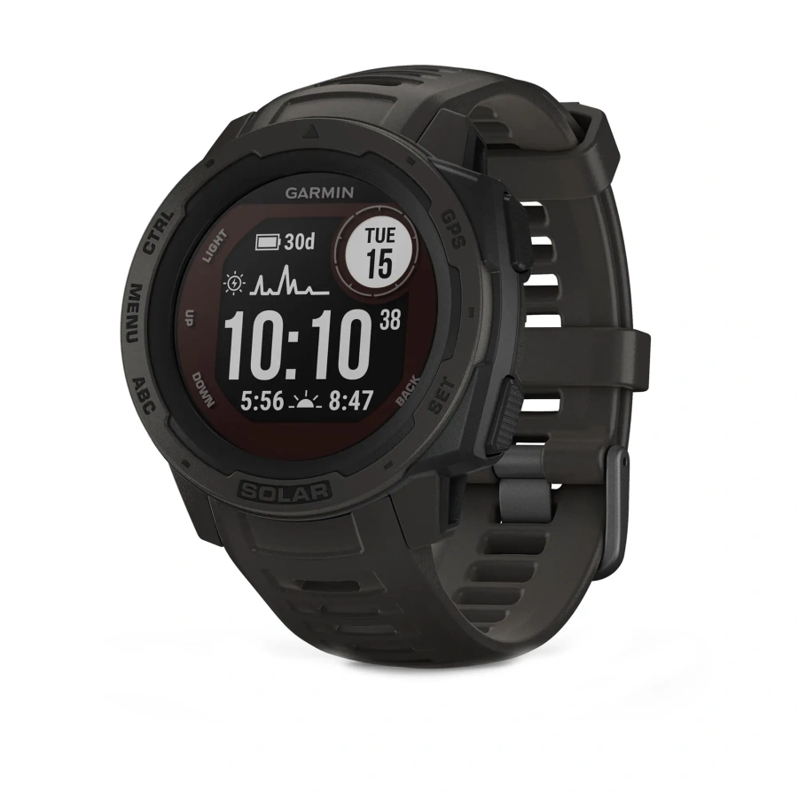 Смарт-годинник Garmin Instinct Solar Graphite (010-02293-00)