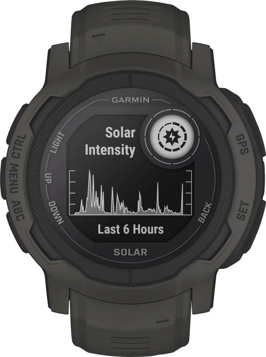 Смарт-годинник Garmin Instinct 2 Solar Graphite (010-02627-00/10)
