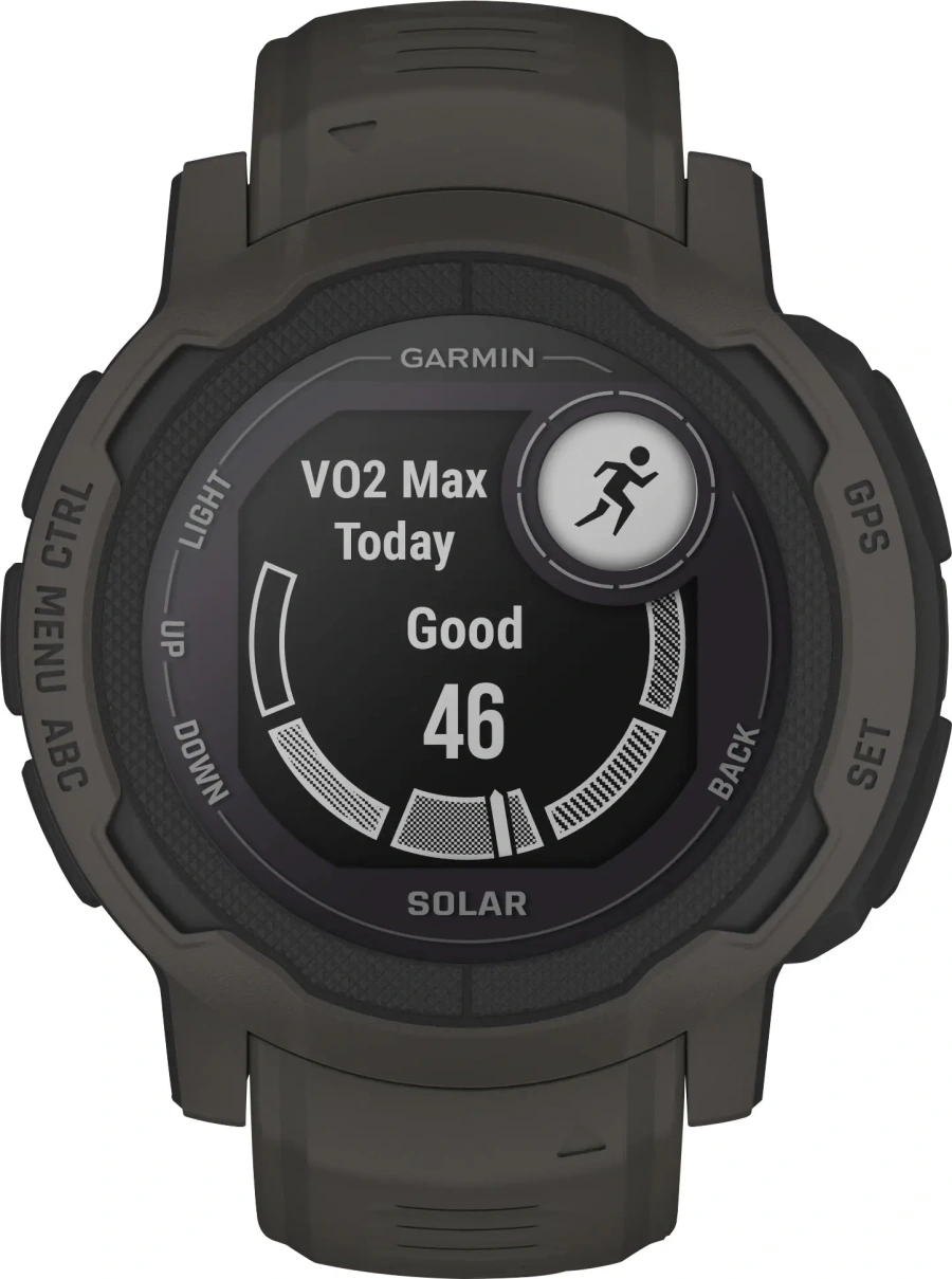 Смарт-годинник Garmin Instinct 2 Solar Graphite (010-02627-00/10)