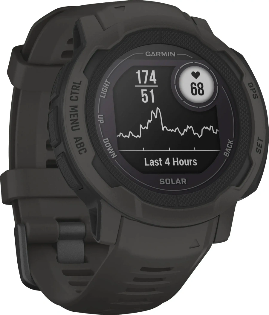 Смарт-годинник Garmin Instinct 2 Solar Graphite (010-02627-00/10)