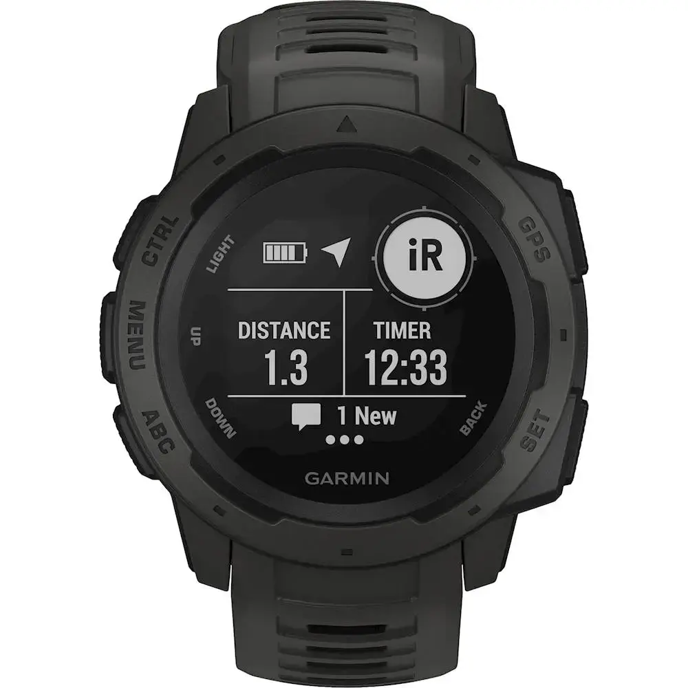 Смарт-годинник Garmin Instinct Graphite (010-02064-00)