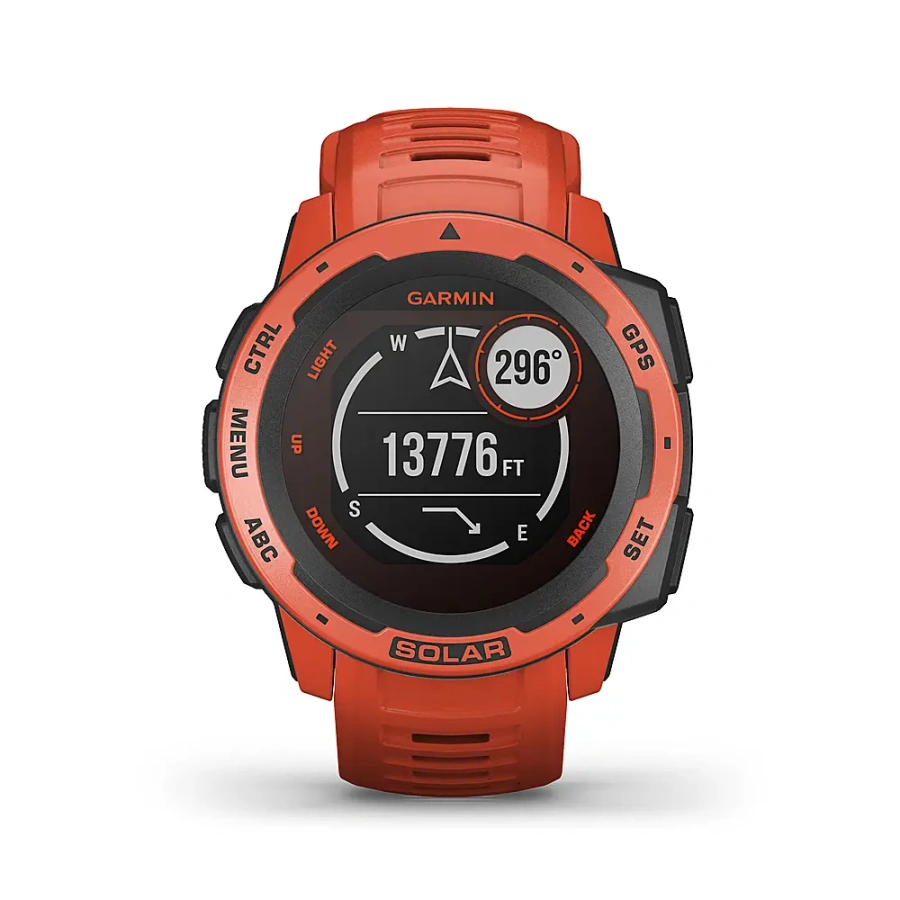 Смарт-часы Garmin Instinct Solar Flame Red (010-02293-20)