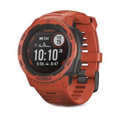 Смарт-часы Garmin Instinct Solar Flame Red (010-02293-20)