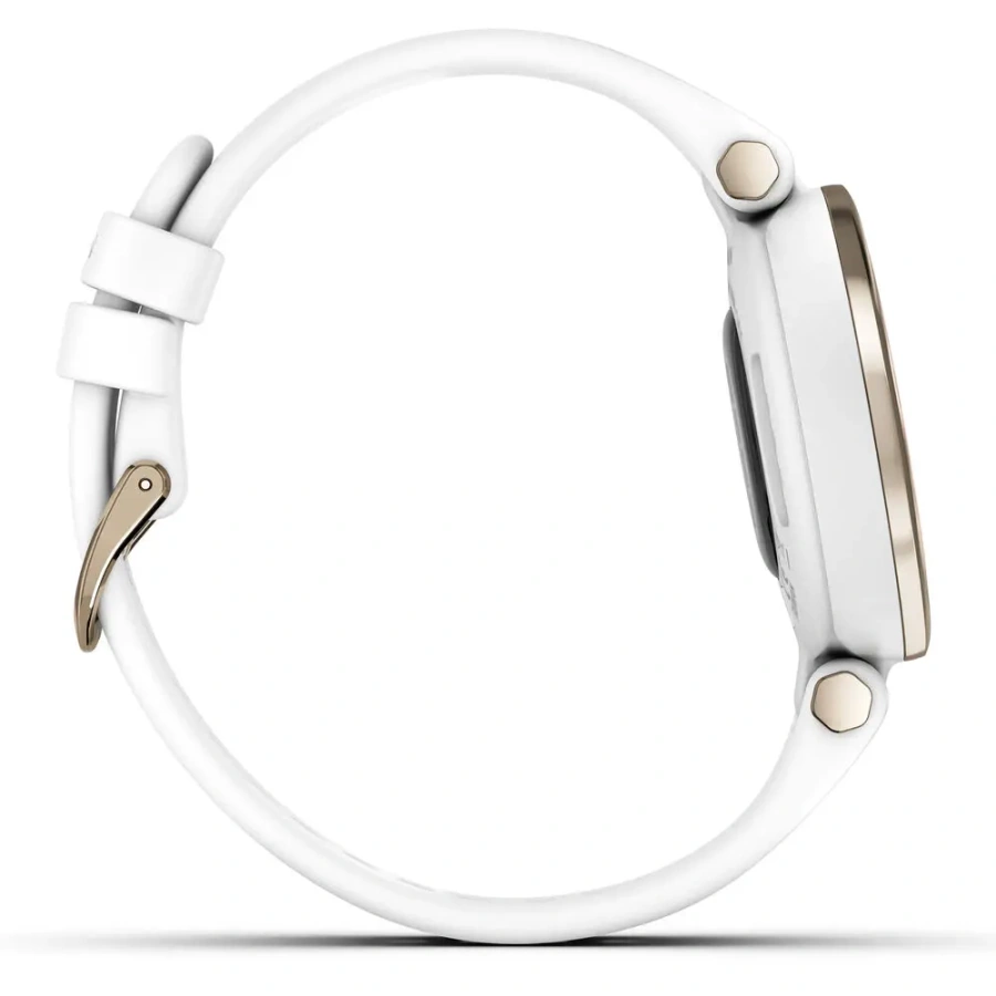 Смарт-годинник Garmin Lily Cream Gold Bezel with White Case and Silicone Band (010-02384-10)