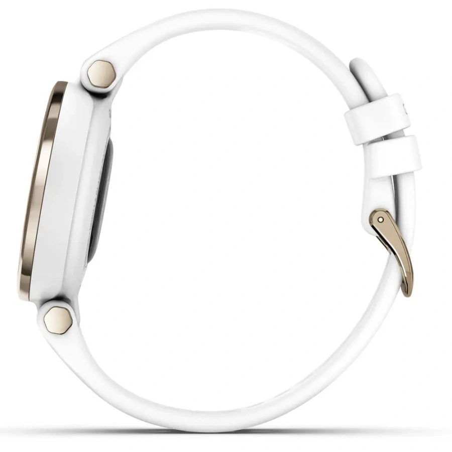 Смарт-годинник Garmin Lily Cream Gold Bezel with White Case and Silicone Band (010-02384-10)