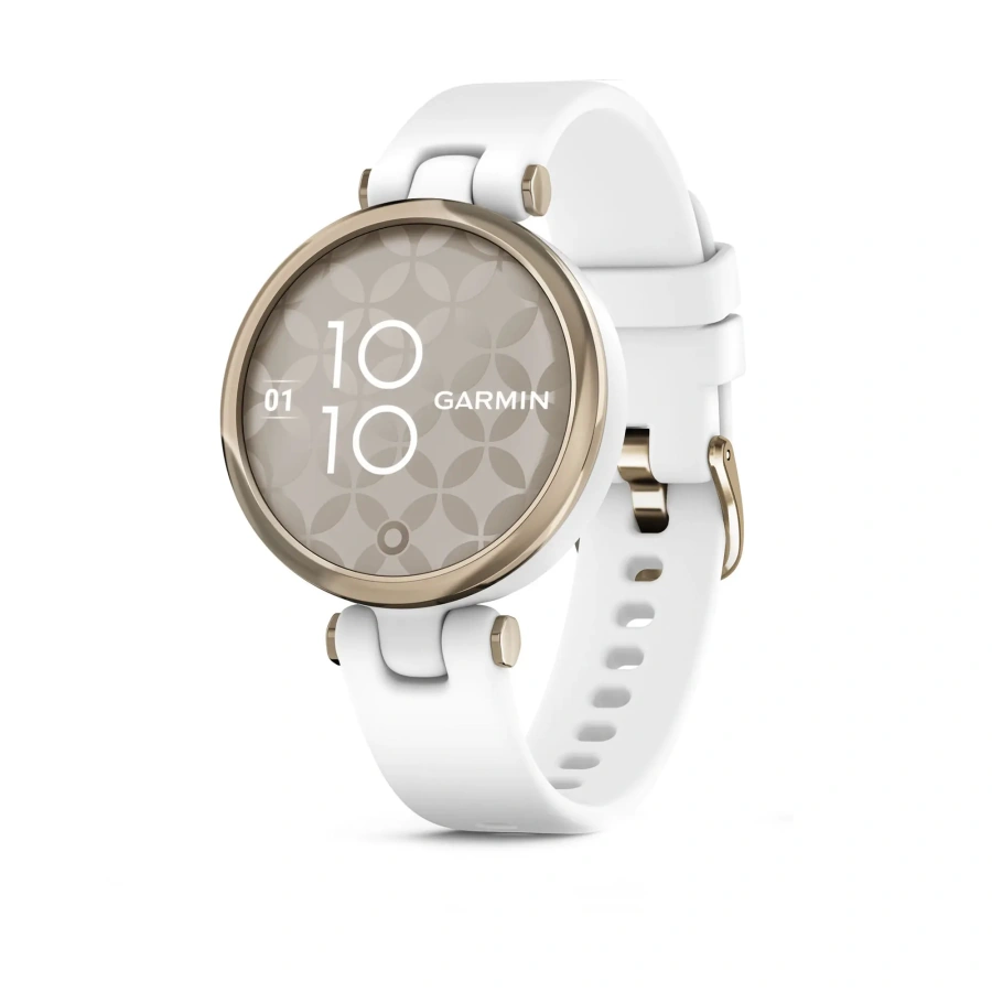 Смарт-годинник Garmin Lily Cream Gold Bezel with White Case and Silicone Band (010-02384-10)