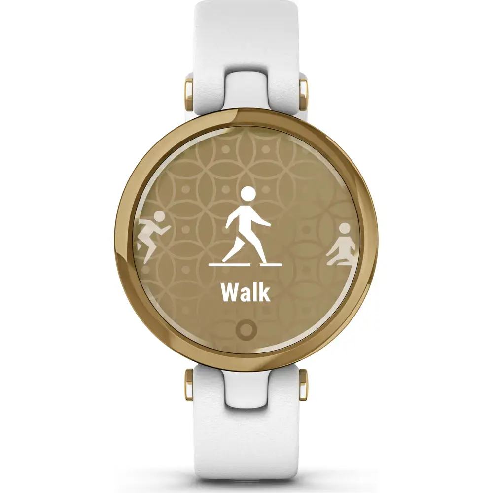 Смарт-часы Garmin Lily Light Gold Bezel with White Case and Italian Leather Band (010-02384-B3)