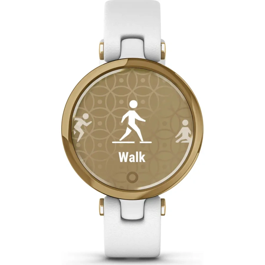 Смарт-годинник Garmin Lily Light Gold Bezel with White Case and Italian Leather Band (010-02384-B3)