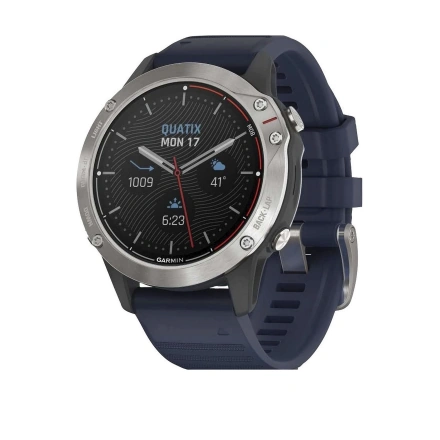 Смарт-часы Garmin Quatix 6 Gray with Captain Blue Band (010-02158-90)