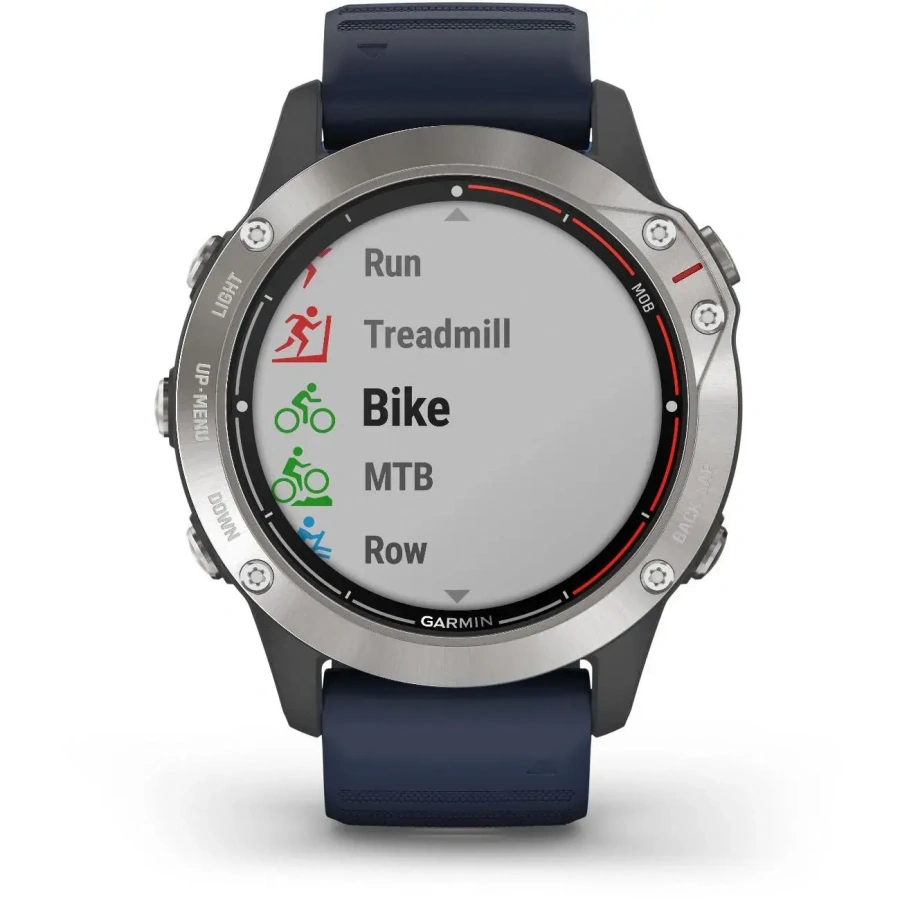 Смарт-годинник Garmin Quatix 6 Gray with Captain Blue Band (010-02158-90)