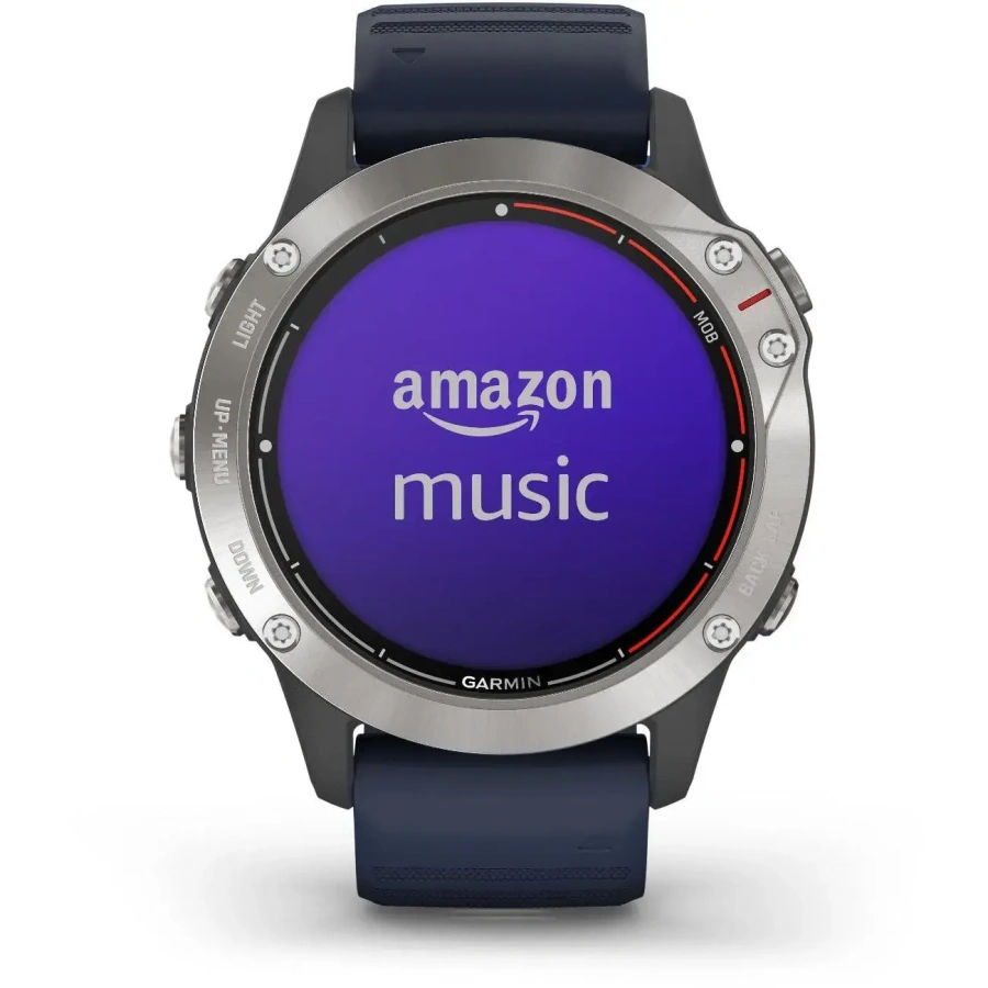 Смарт-годинник Garmin Quatix 6 Gray with Captain Blue Band (010-02158-90)