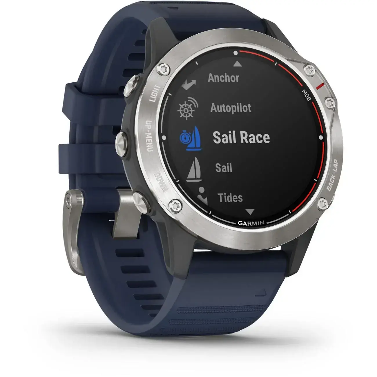 Смарт-часы Garmin Quatix 6 Gray with Captain Blue Band (010-02158-90)