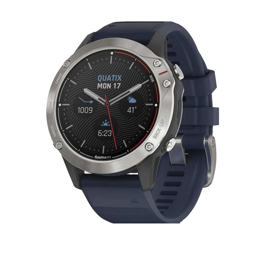 Смарт-годинник Garmin Quatix 6 Gray with Captain Blue Band (010-02158-90)