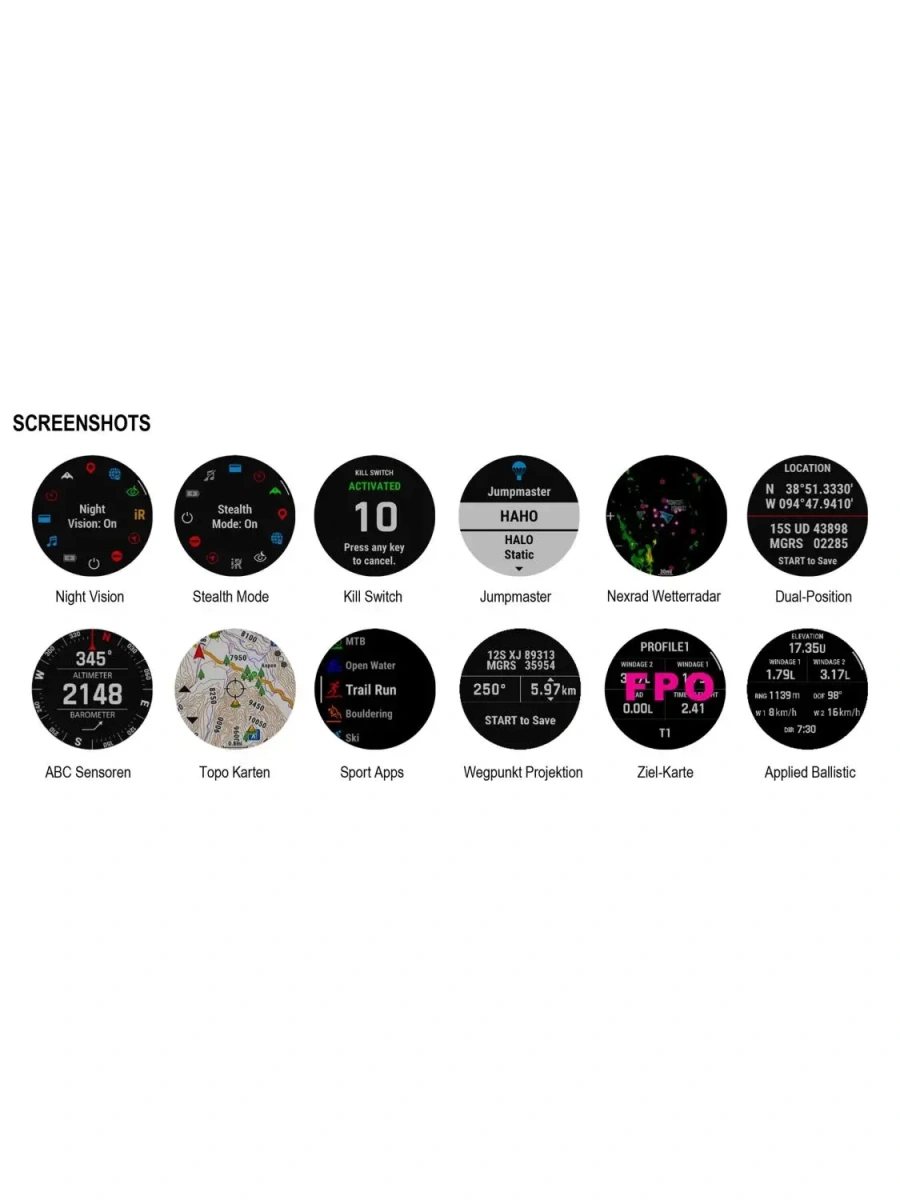 Смарт-годинник Garmin Tactix 7 Pro Ballistics Edition (010-02704-20/21)