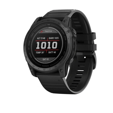Смарт-часы Garmin Tactix 7 – Standard Edition Premium Tactical GPS Watch with Silicone Band (010-02704-00/01)