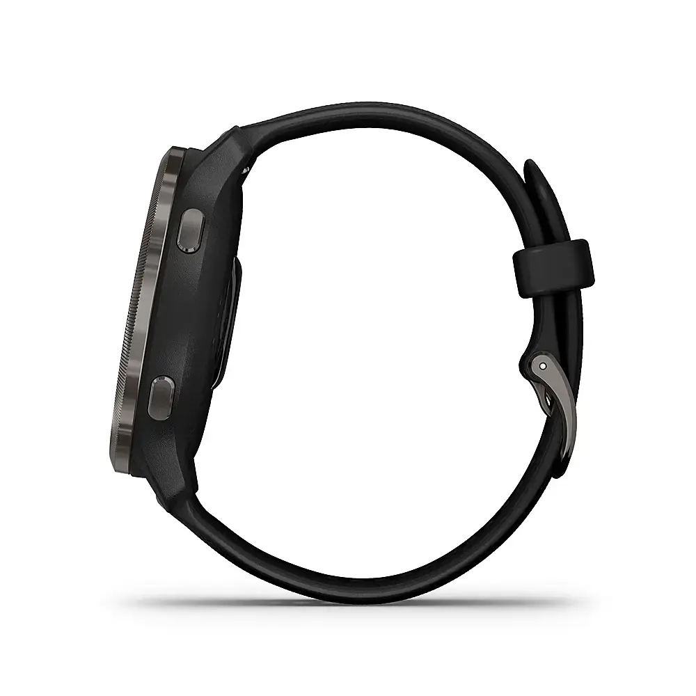 Смарт-годинник Garmin Venu 2 Slate Stainless Steel Bezel with Black Case and Silicone Band (010-02430-11/01)