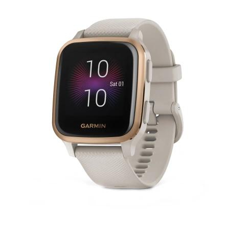 Смарт-годинник Garmin Venu Sq Music Edition Light Sand/Rose Gold (010-02426-11)