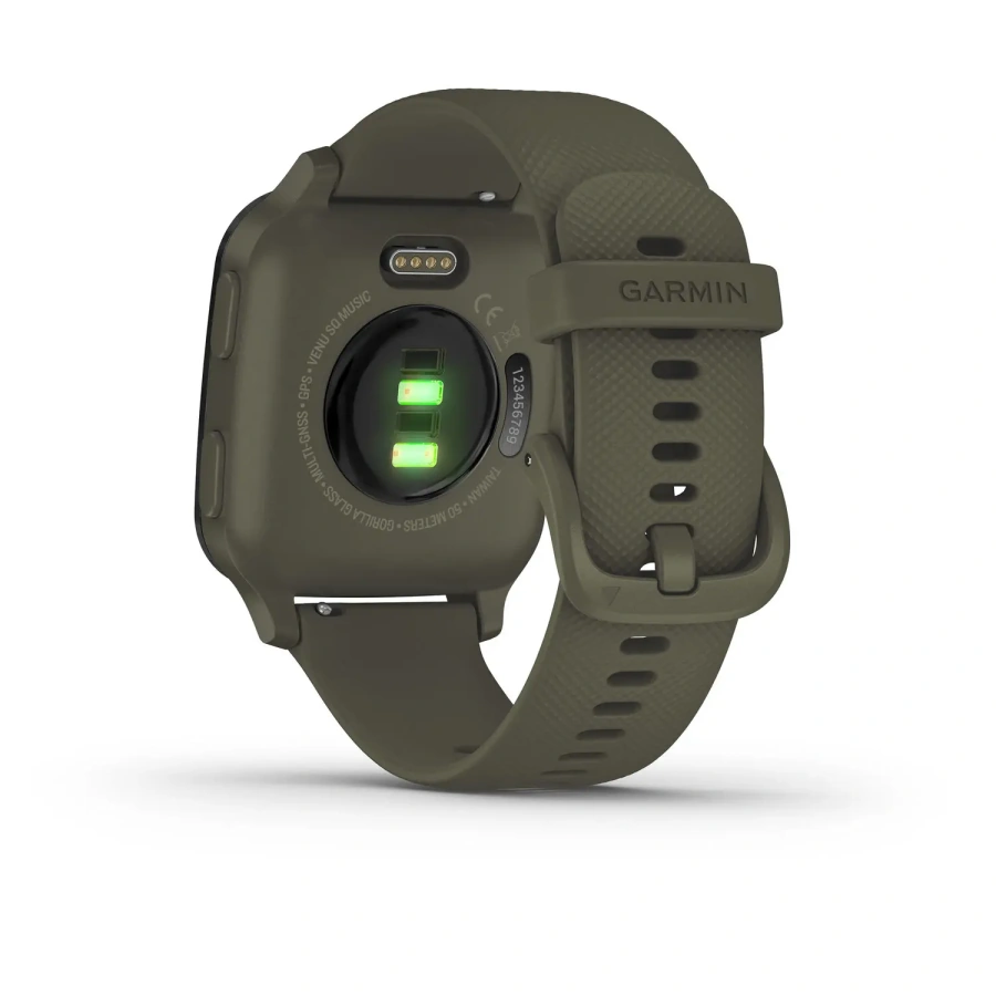 Смарт-годинник Garmin Venu Sq Music Edition Moss/Slate (010-02426-13)