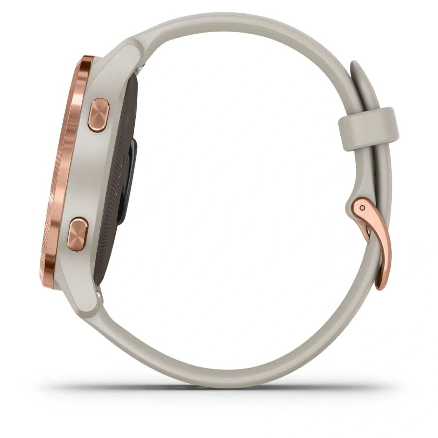 Смарт-часы Garmin Venu Rose Gold Stainless Steel Bezel with Light Sand Case and Silicone Band (010-02173-23)