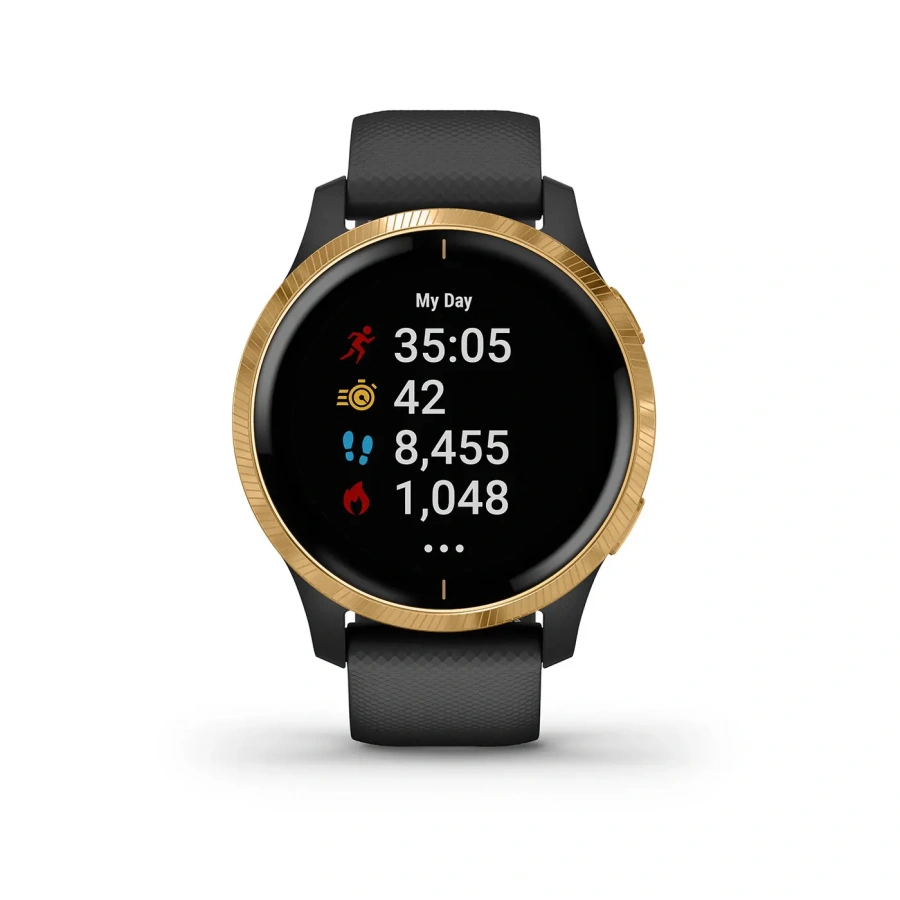 Смарт-годинник Garmin Venu Black/Gold (010-02173-33)