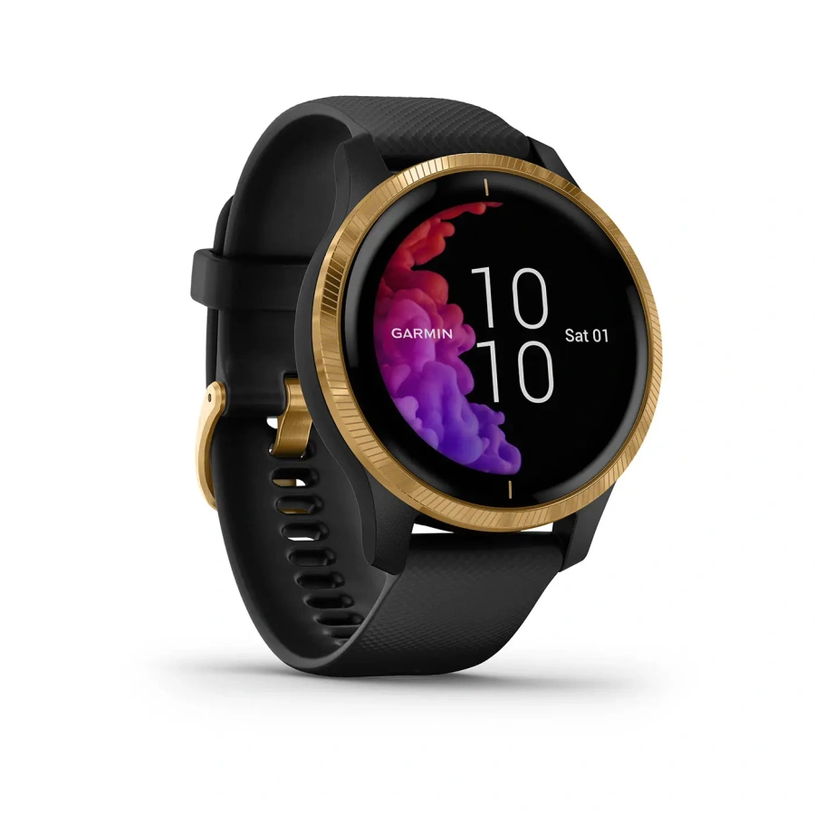 Смарт-годинник Garmin Venu Black/Gold (010-02173-33)