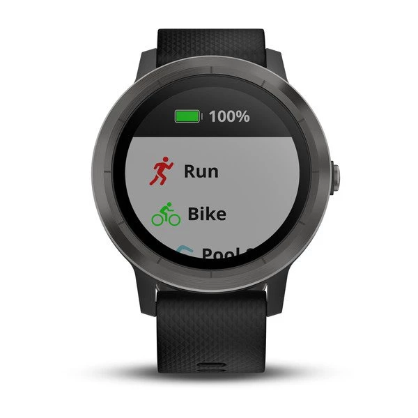 Garmin Vivoactive 3 Black with Slate Hardware 010 01769 12 NewTime