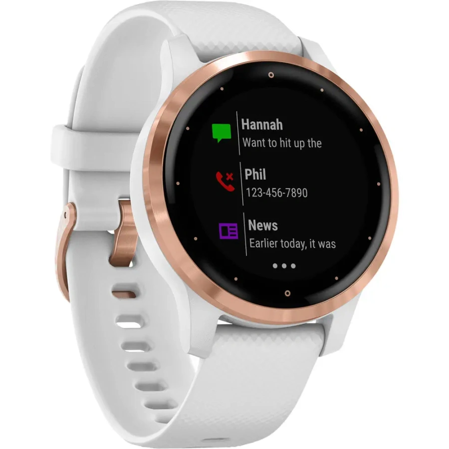 Смарт-годинник Garmin Vivoactive 4S White/Rose Gold (010-02172-23)
