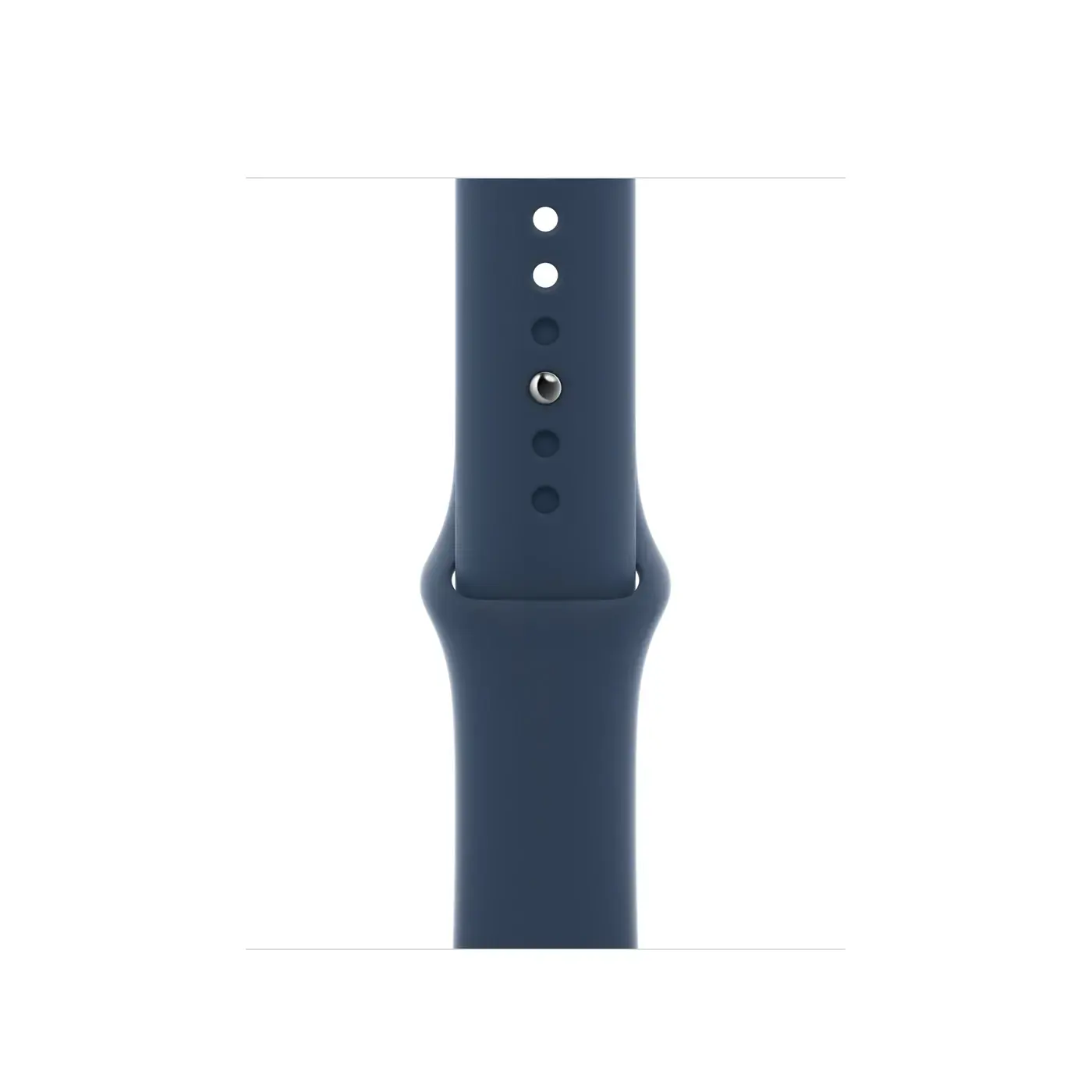Apple Watch SE GPS + Cellular 40mm Silver Aluminum Case with Abyss Blue Sport Band (MKQL3, MKQV3)