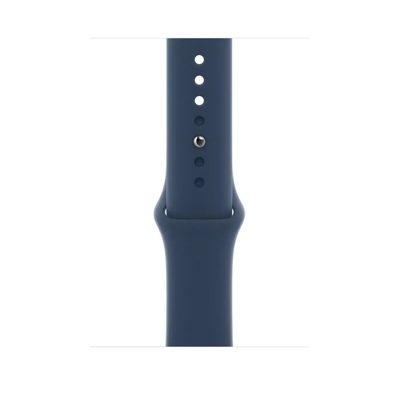 Apple Watch SE GPS + Cellular 44mm Silver Aluminum Case with Abyss Blue Sport Band (MKRJ3, MKRY3)